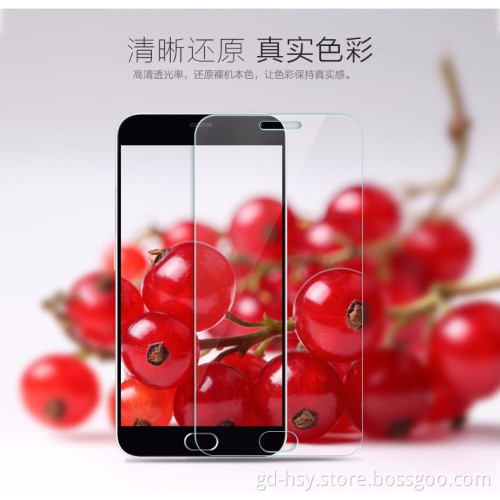 Factory Supplier New Premium Mobile Phone Accessories Clear 2.5D Arch Edge Tempered Glass Screen Film Protector for oneplus two